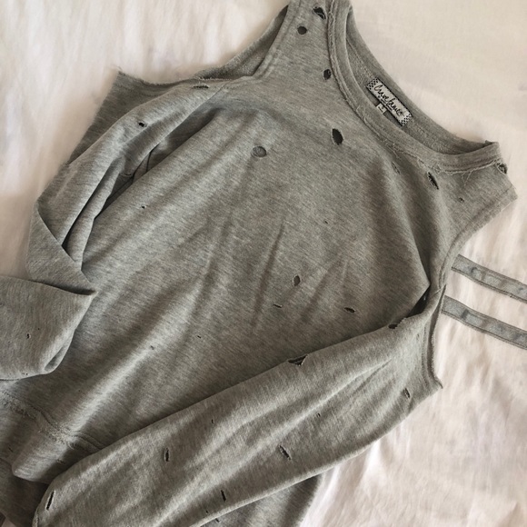 Macy's Tops - MACY’s cut out, over the shoulder sweater top